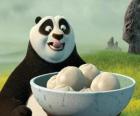 Kung Fu Panda bazı bisküvi pirinç yapılmış yemek istiyor